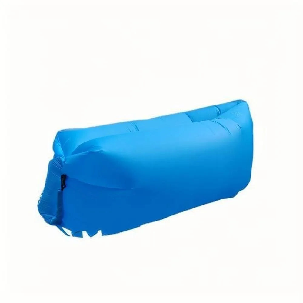 Outdoor Air Lazy Inflatable Sofa Bag Portable Camping Sofa Air Sleeping Bag Lunch Break Mattress Music Festival Concert Recliner Peaceful Pleasures Health and Wellness Light Blue One Size