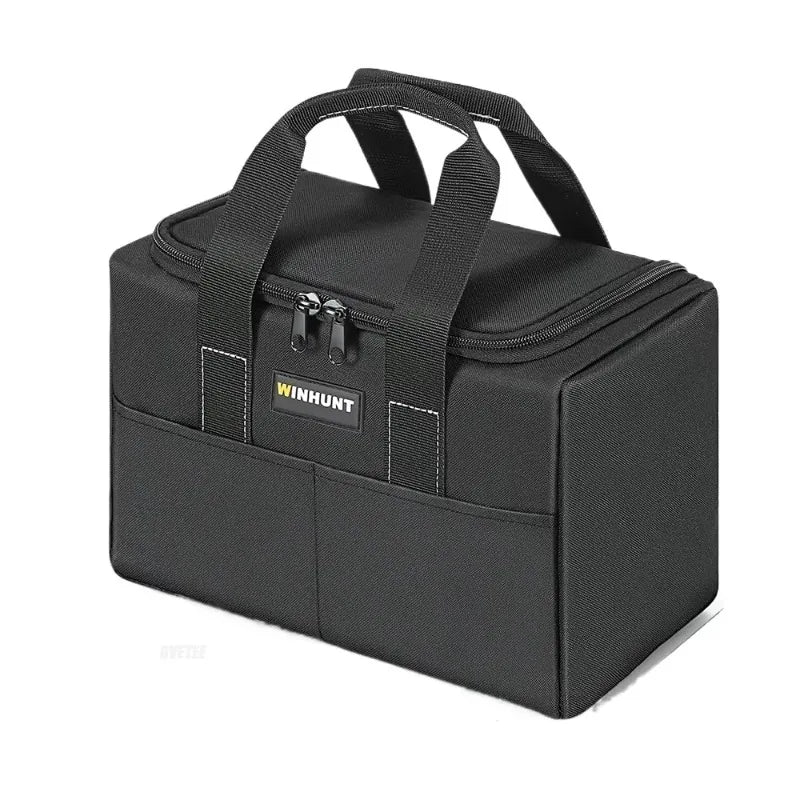 12 Inch Heavy Duty Tool Tote Bag, Waterproof Oxford Cloth Tool Organizer with Multi Pockets for Electrician DIY Home Maintenance Peaceful Pleasures Health and Wellness