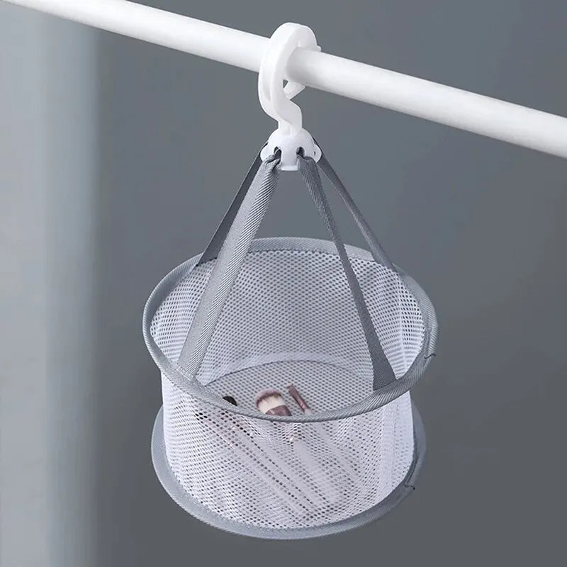 Makeup Brush Storage Powder Puff Drying Bag Mesh Pocket Anti Deformation Drying Clothes Mesh Basket Household Use Air Drying St Peaceful Pleasures Health and Wellness Grey