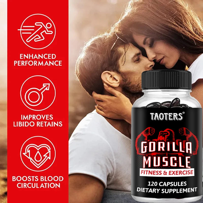 Gorilla Muscle Capsules | Horny Goat Weed, Ginseng & Maca