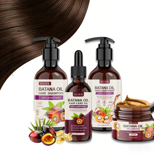 Batana Oil Hair Growth Kit – Shampoo, Conditioner, Mask & Oil Hair Growth Kit Peaceful Pleasures Health and Wellness Default Title