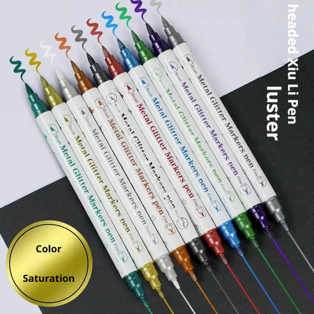 10-Pack Temporary Tattoo Markers – Dual-End Body Paint Pens