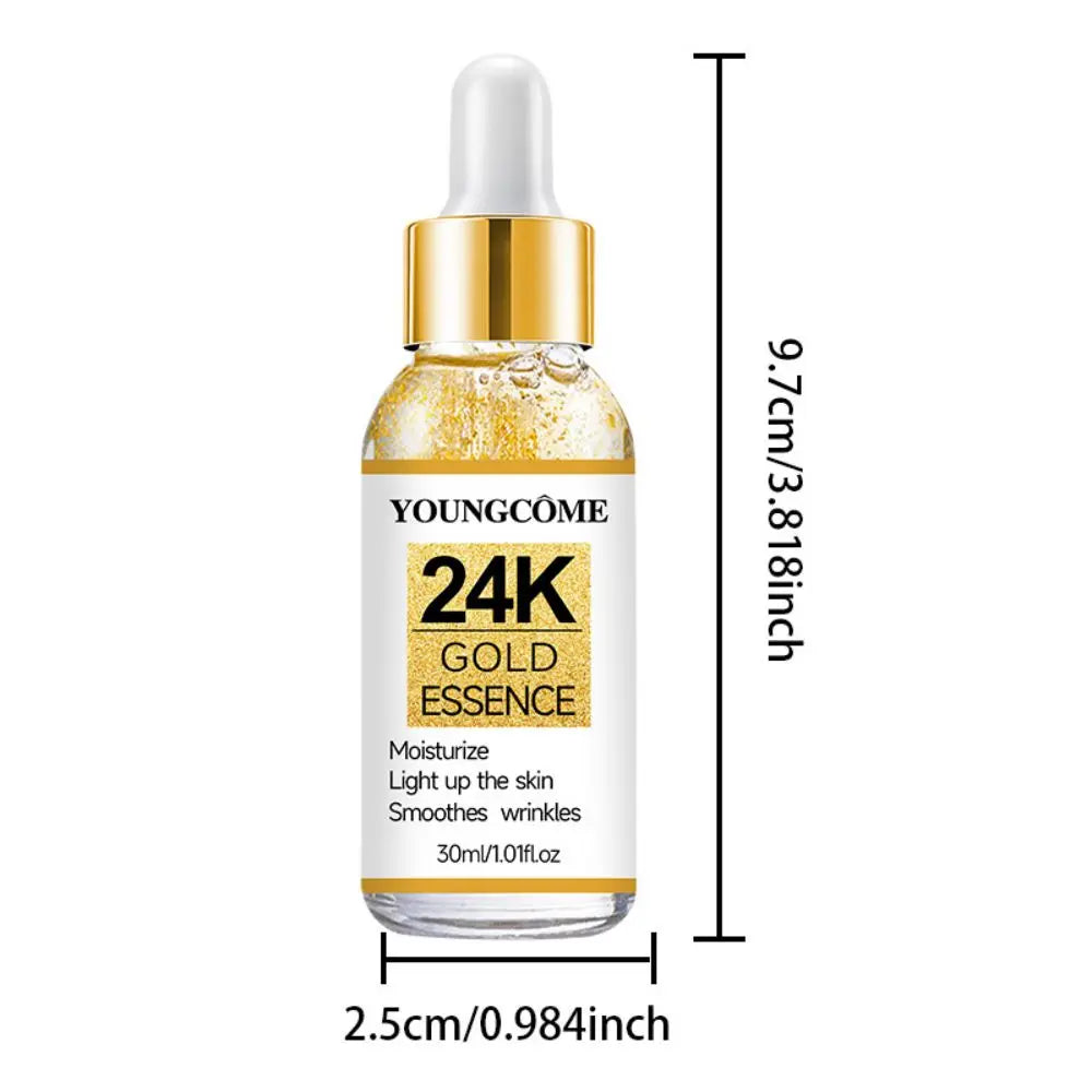 24K Gold Anti-Aging Collagen Face Serum – Lift & Nourish Gold Face Serum Peaceful Pleasures Health and Wellness 30ml