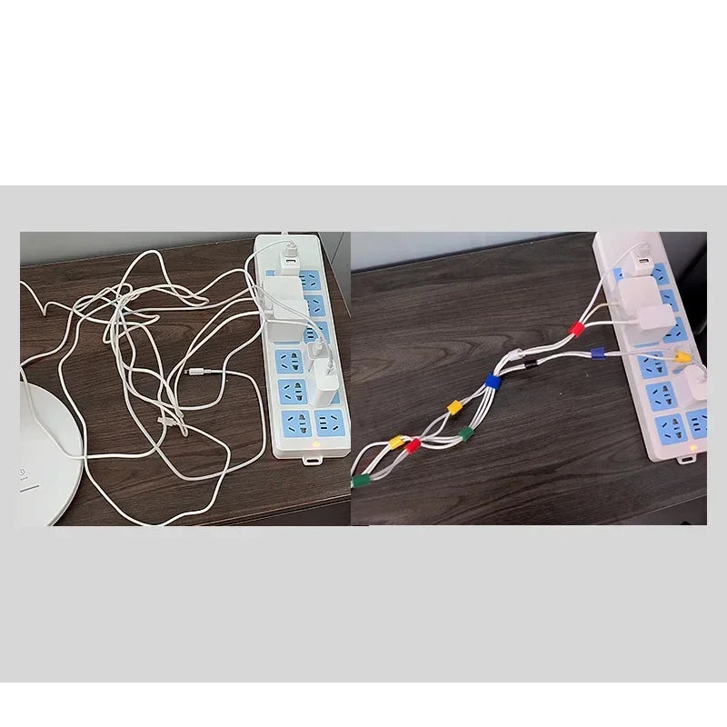 2/10M Cable Ties Reusable Loop Bundle Self Adhesive Fastener DIY Accessories Nylon Strap Organizer Clip Wire Holder Management Peaceful Pleasures Health and Wellness