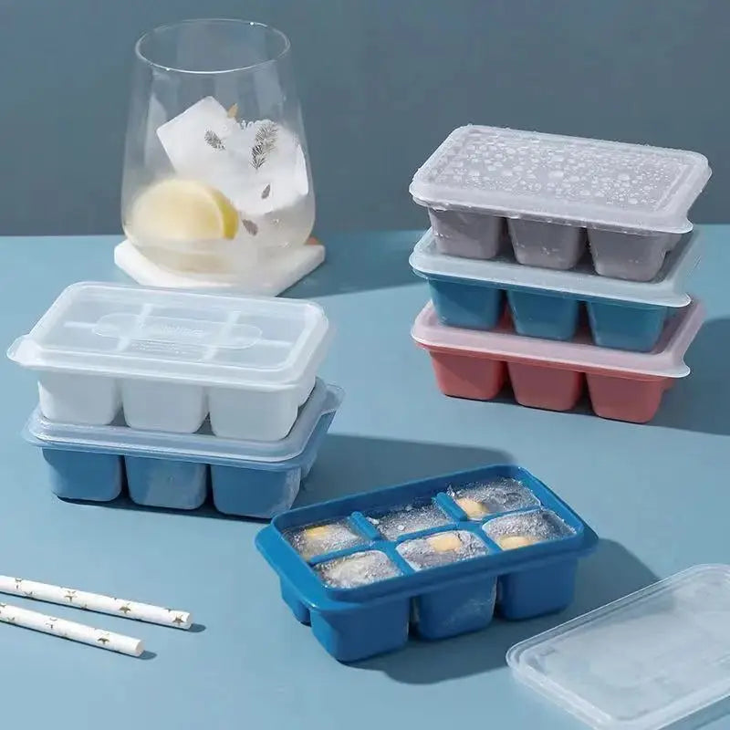 1/2pcs Homemade silicone DIY ice freezer for summer use, personalized ice making box, whiskey cube ice freezer box Peaceful Pleasures Health and Wellness