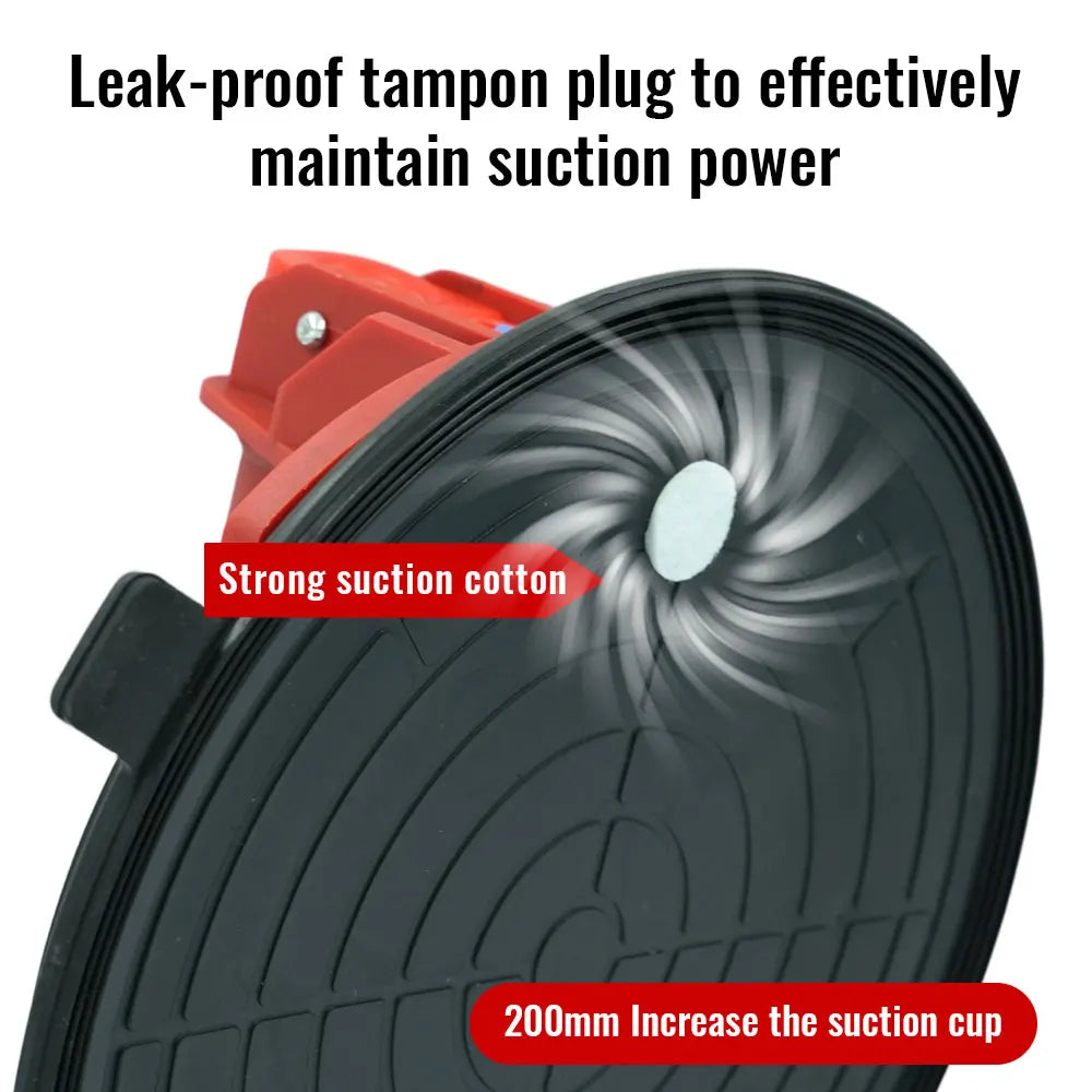 Protable Manual vacuum lift 8-inch 250KG heavy-duty fiberglass stone vacuum suction cup lift pump suitable for glass tiles, etc Peaceful Pleasures Health and Wellness