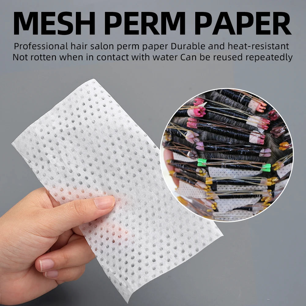 Ultra Thin Hair Perm Paper Mesh Breathable Perming Paper Hairdressing Tool Hair Dyeing Highlight Salon Perm Paper 1000sheet /Box Peaceful Pleasures Health and Wellness