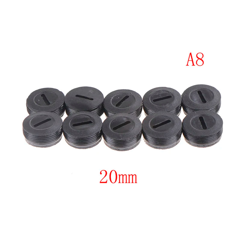 10Pcs Carbon Brush Holder Caps 12–22mm | Power Tool Covers