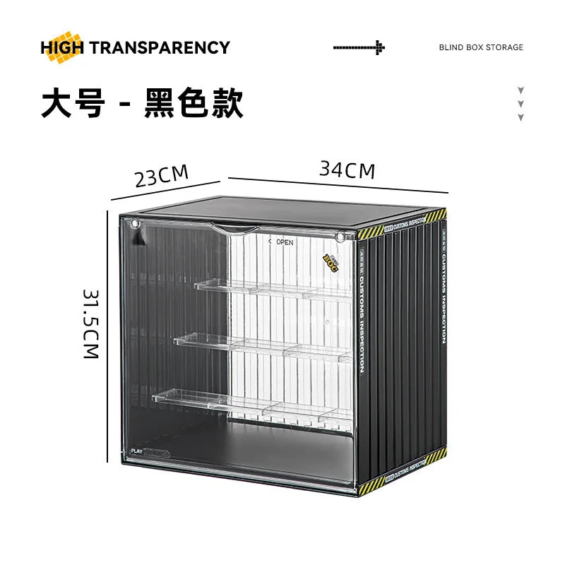 Large Collectible Figure Display Case – Dust-Proof Organizer Box