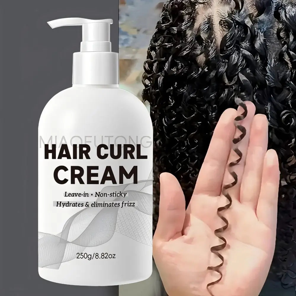 Curl Defining Cream with Argan Oil – Anti-Frizz Strong Hold