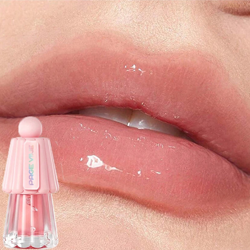 Crystal Jelly Lip Oil – Clear Hydrating Glass Lip Gloss