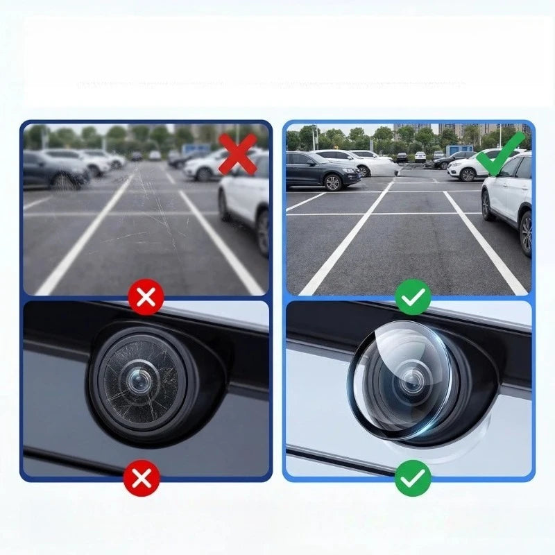2PCS Universal Car Rear View Backup Camera Lens Protectors 360° Protection Anti-Scratch Waterproof Cover for Vehicle Camera Peaceful Pleasures Health and Wellness