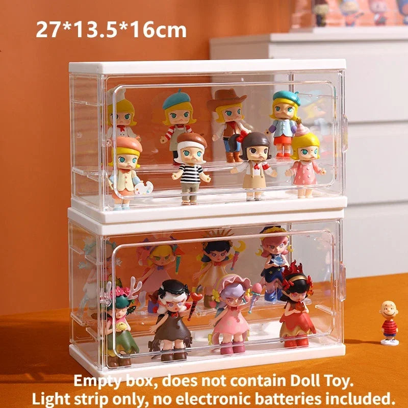 Large Collectible Figure Display Case – Dust-Proof Organizer Box