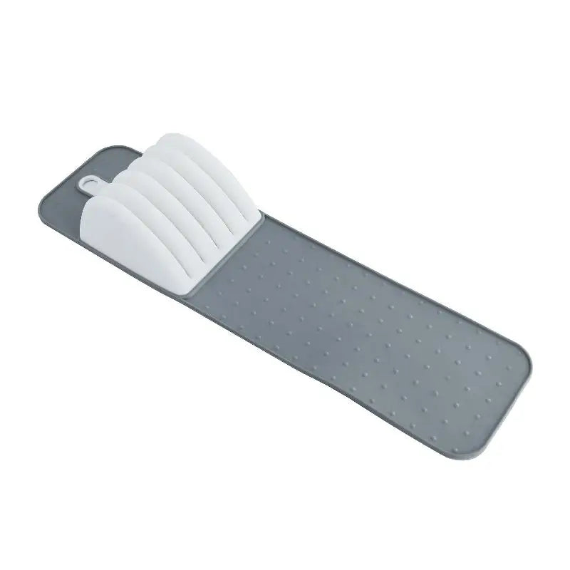 Knife Drawer Organizer Mat | 5 & 11 Slot Non-Slip Soft-Grip