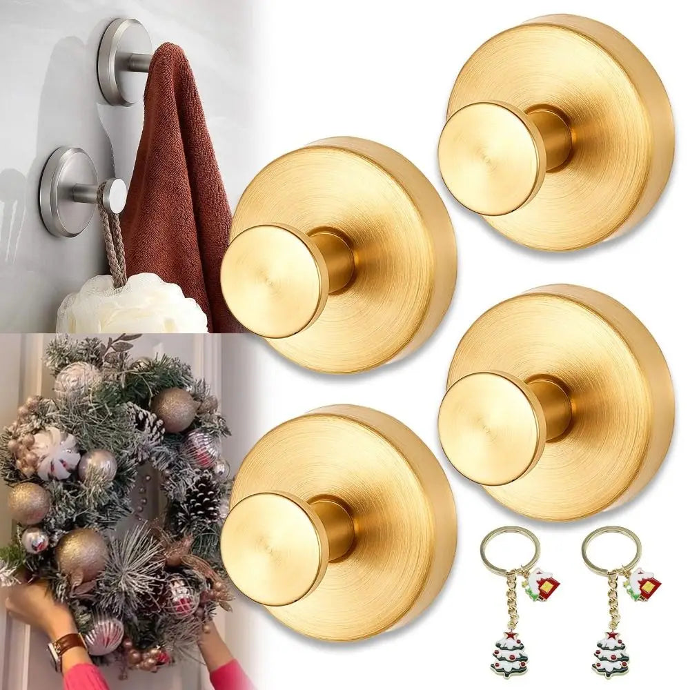 Traceless Suction Cup Hooks | No-Drill Stainless Steel Door Hook