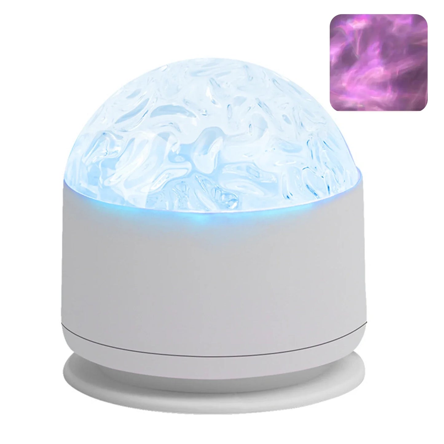 16-Color Aurora Water Ripple Projector Night Light + Remote