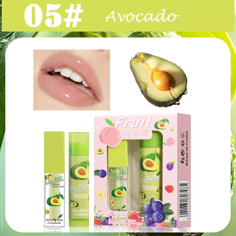 Fruit Lip Oil Set – Moisturizing Nourishing Lip Care Gift