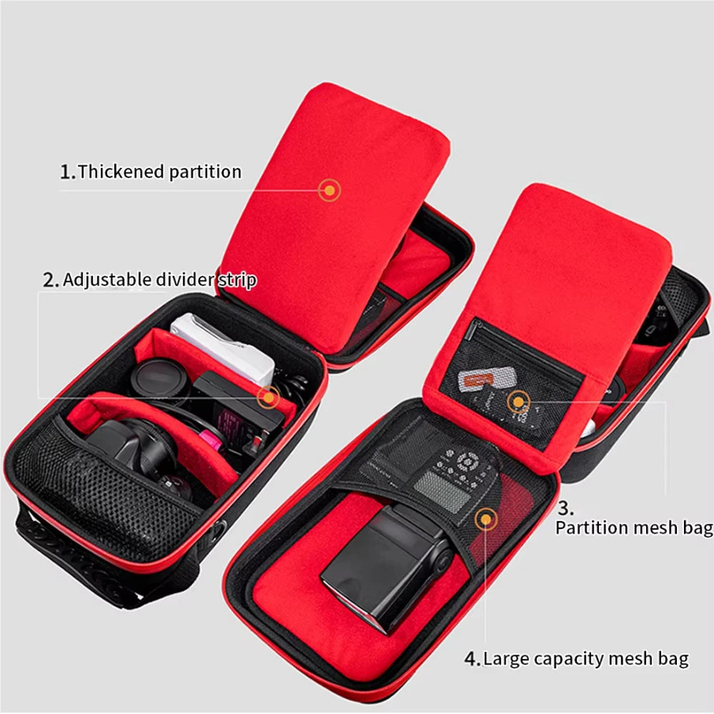 Durable&Shockproof Protection Camera Storage Case For Cn R62 R8 For Nk Z6 Z5 ZF For Sn A7C2 Portable Travel Carrying Camera Bag Peaceful Pleasures Health and Wellness Default Title