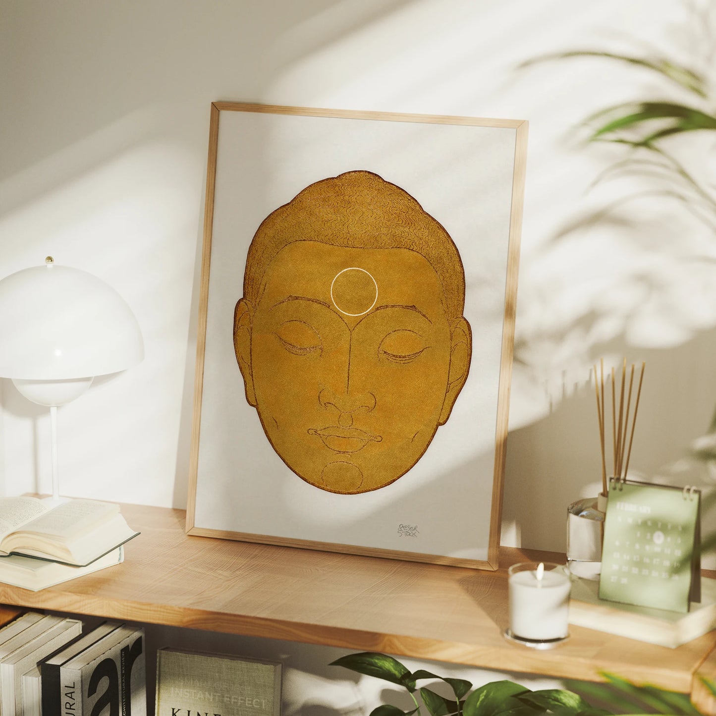 Buddha Head Canvas Wall Art Print | Reijer Stolk Home Decor