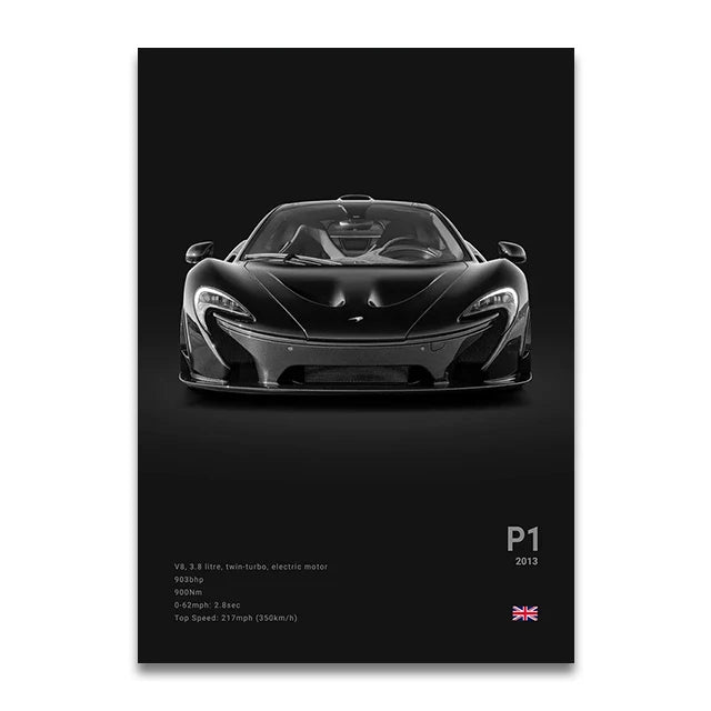 SENNA 720S ARTURA Canvas Wall Art Print Poster P1 765LT Supercar Decorative Painting Modern Home Decor Car Lover Gift Unframed Peaceful Pleasures Health and Wellness