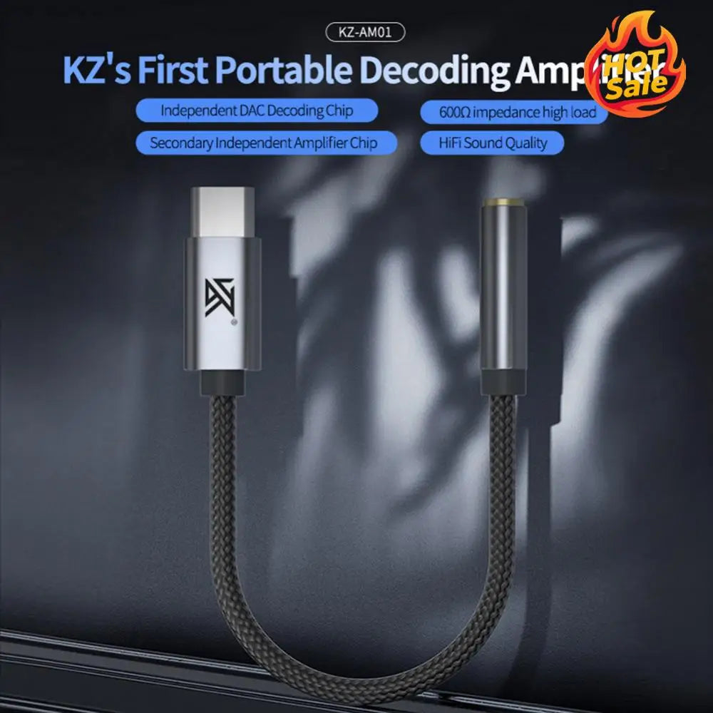USB-C to 3.5mm DAC Adapter 32bit/384kHz Hi-Fi Audio Dongle