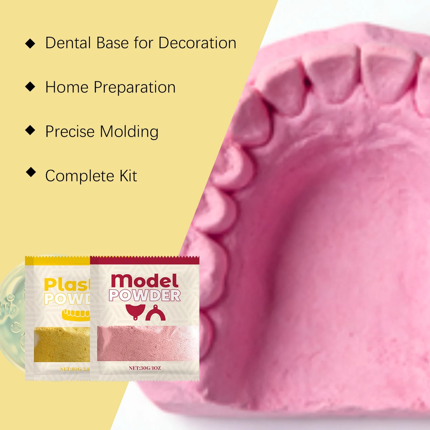 Feimuko DIY Dental Plaster Model Kit – Teeth Impression Set