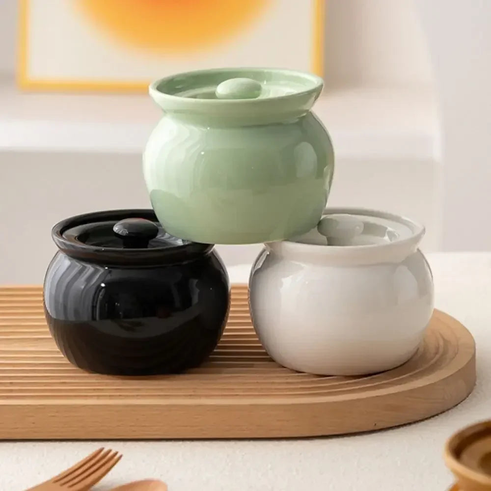 Ceramic Waterproof Stew Household Steaming Pot Stew Pot Soup Pot Clay Pot Stew Soup Pot Clay Pot One Person Stew Soup Pots New Peaceful Pleasures Health and Wellness