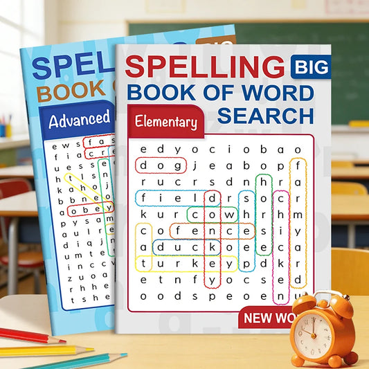 Advanced Elementary Word Search Book 32 Pages Spelling Mixed Words Peaceful Pleasures Health and Wellness