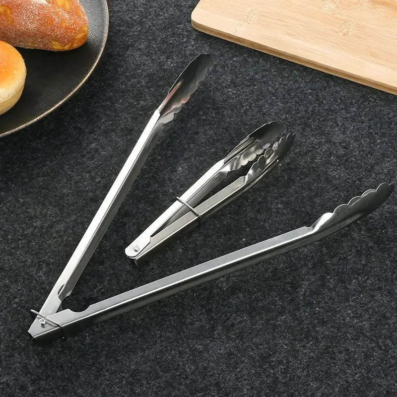 Stainless Steel Food Tongs – BBQ, Cooking & Serving Utensil