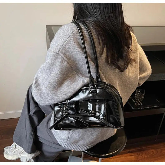 Vintage PU Leather Shoulder Tote Bag | Large Women's Handbag Women's Shoulder Tote Bag Oasis Select
