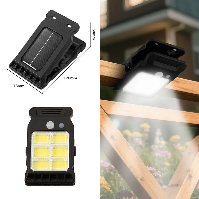 Solar Motion Sensor Clip-On Garden Lights | Outdoor LED