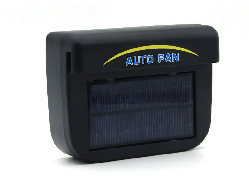Universal Mini solar car exhaust fan window windshield exhaust port exhaust portable solar car exhaust fan Peaceful Pleasures Health and Wellness black