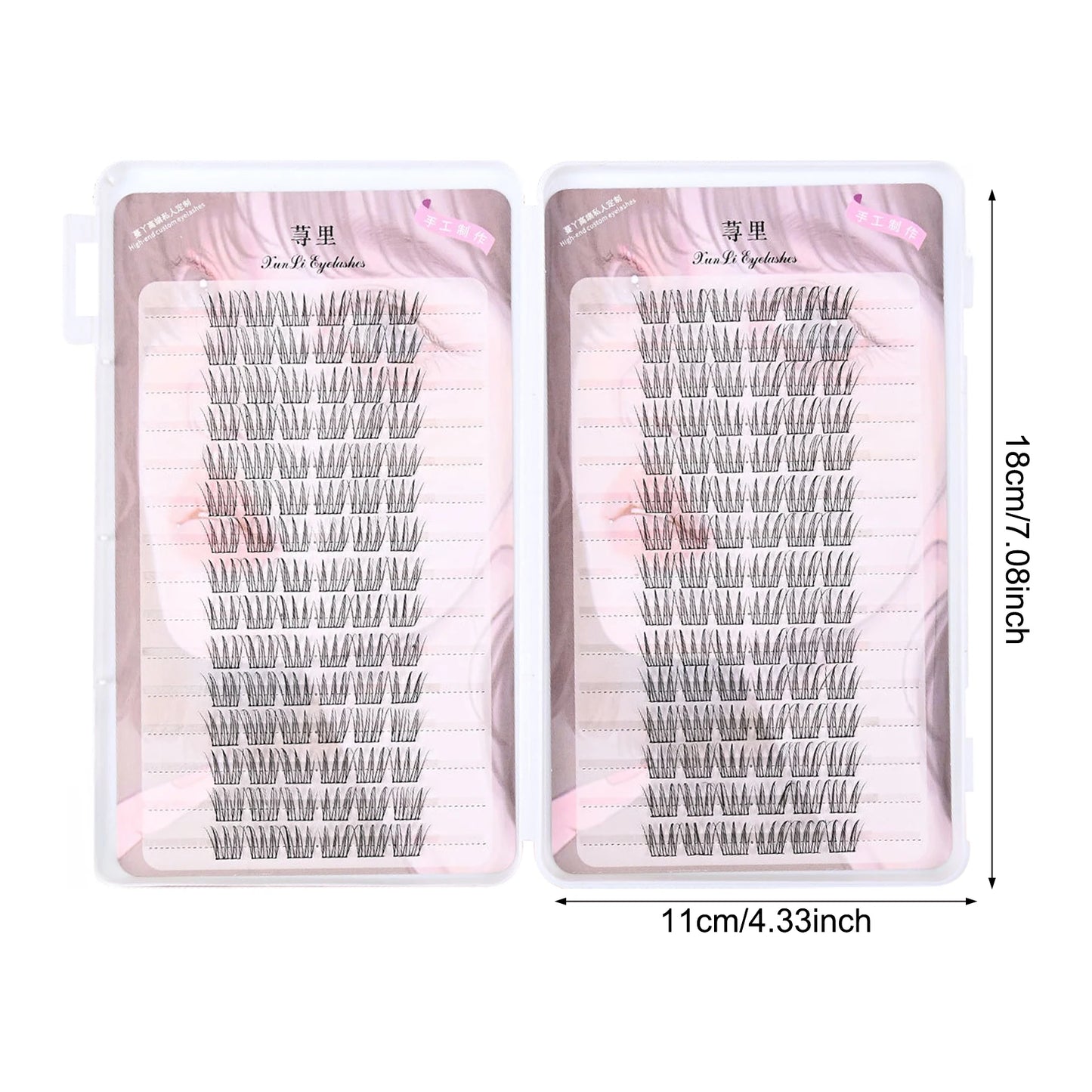 Large Capacity Manga Eyelash Book Dense False Eyelashes 8-12mm Single Cluster Fox-style Lashes Natural Volume Eyelash Extension Peaceful Pleasures Health and Wellness style 6