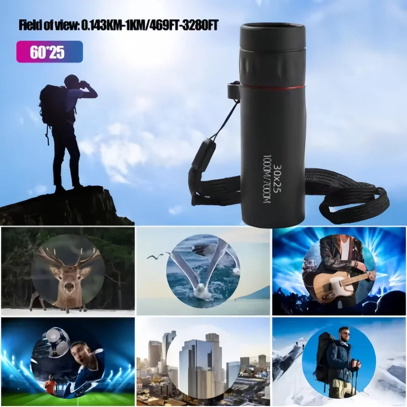 HD Mini Monocular Telescope with Phone Holder | Portable