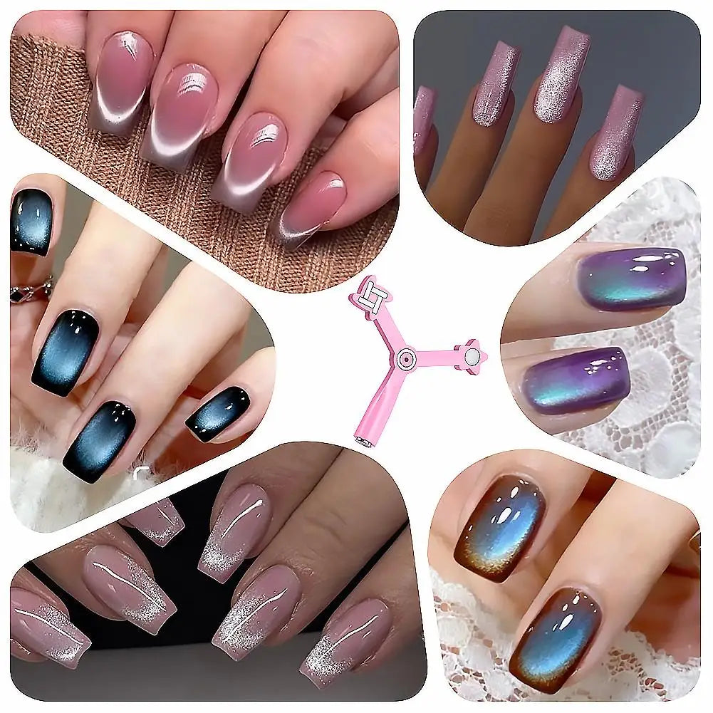 4-in-1 Cat Eye Magnet Nail Art Tool | Multi-Style Magnetic Stick