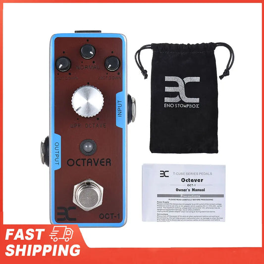 Mini Octave Guitar Effect Pedal True Bypass Full Metal Shell ENO EX Peaceful Pleasures Health and Wellness