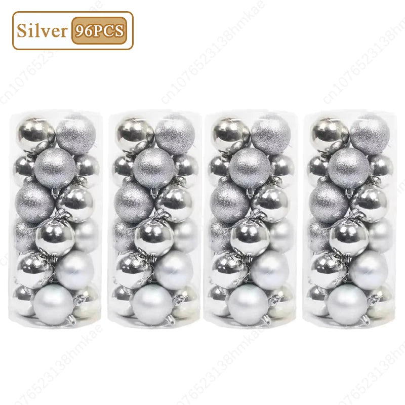 24-Pack Shatterproof Christmas Ball Ornaments | Multicolor Baubles
