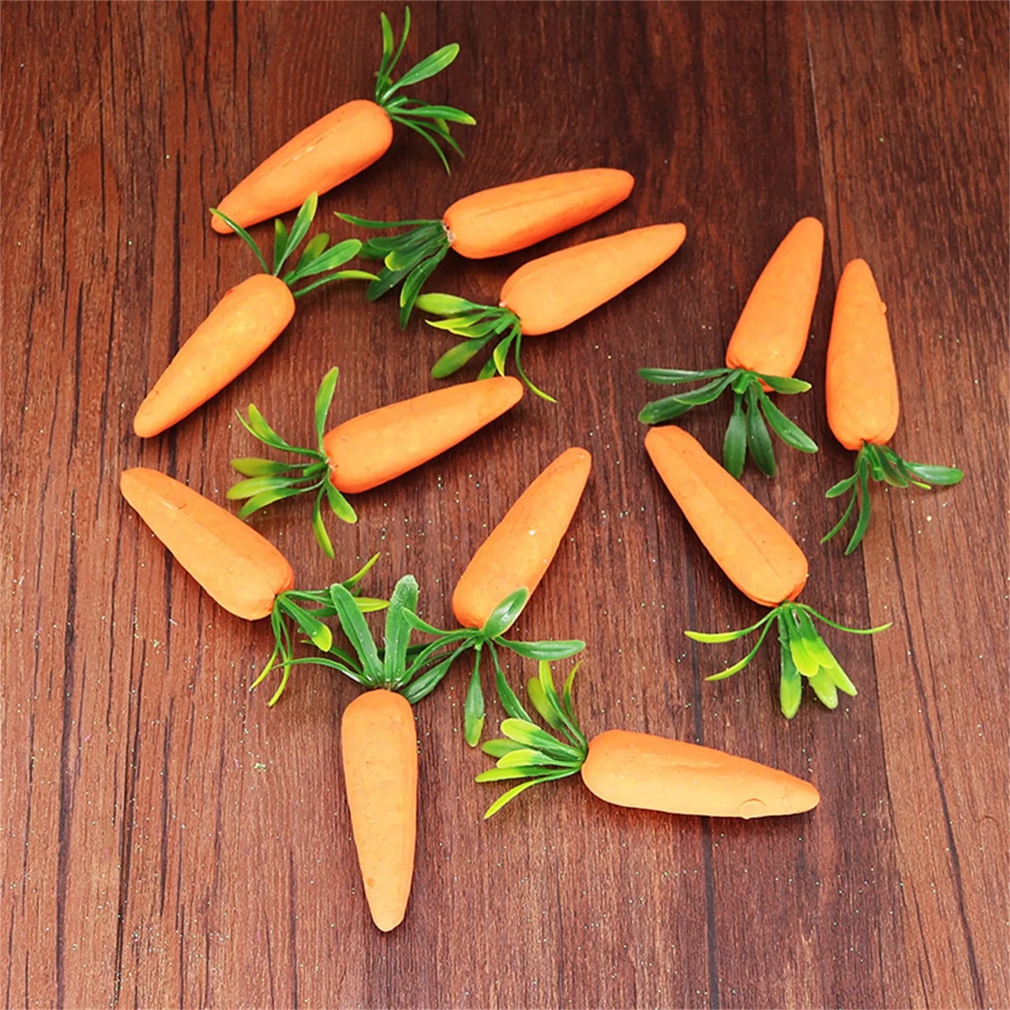 12 Artificial Foam Carrots Easter & Spring Party Decorations