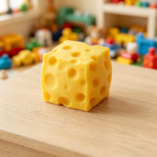 Cube Cheese Squishy Slow Rising Fidget Sensory Squeeze Toy Squishy Fidget Toy Peaceful Pleasures Health and Wellness