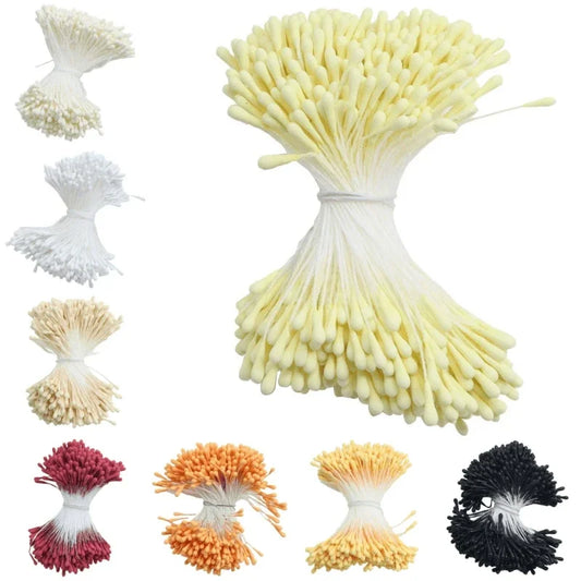 400pcs 2mm Moulti Options Artificial Flower stamen Mini Pearl Floral pistil For Wedding Party Home Decoration DIY Accessories Peaceful Pleasures Health and Wellness