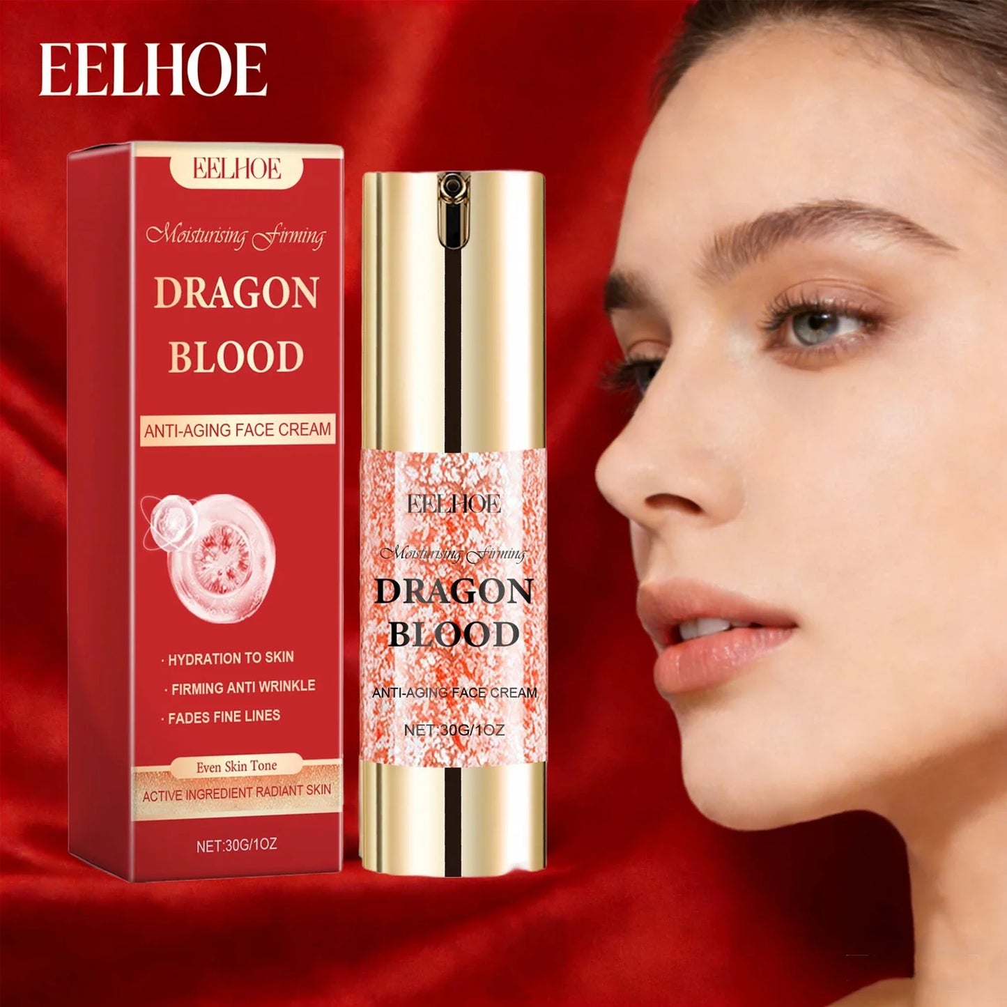 EELHOE Dragon Blood Face Cream – Anti-Aging & Brightening 30g