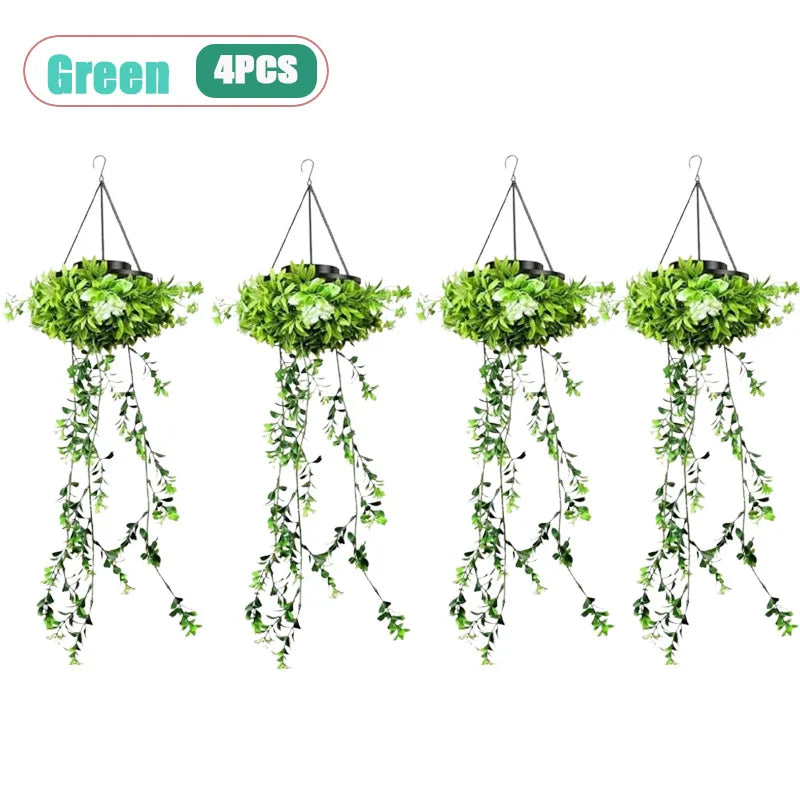 Solar Hanging Ivy Light – Waterproof Outdoor Garden Lamp