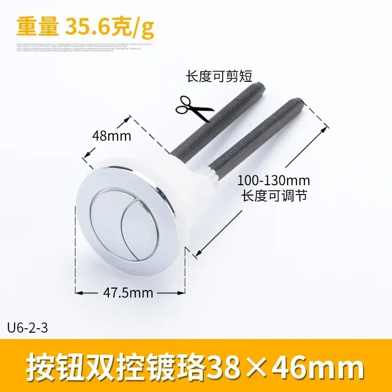 Dual Flush Toilet Tank Button 38mm 48mm 58mm | Push Button
