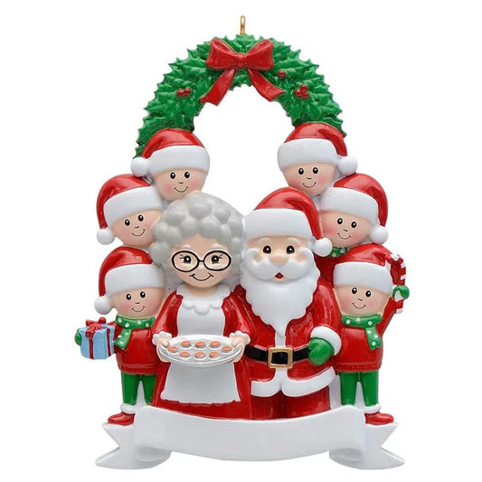 Personalized Reindeer Family Christmas Tree Ornament | Resin Christmas Ornament Peaceful Pleasures Health and Wellness F
