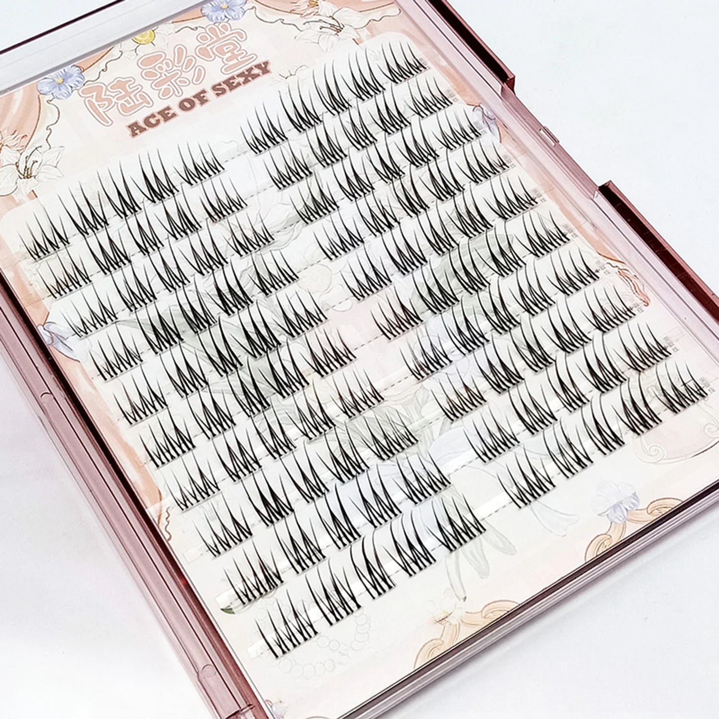 10-Row Fluffy Cluster Lashes | 9–13mm DIY Lash Extensions