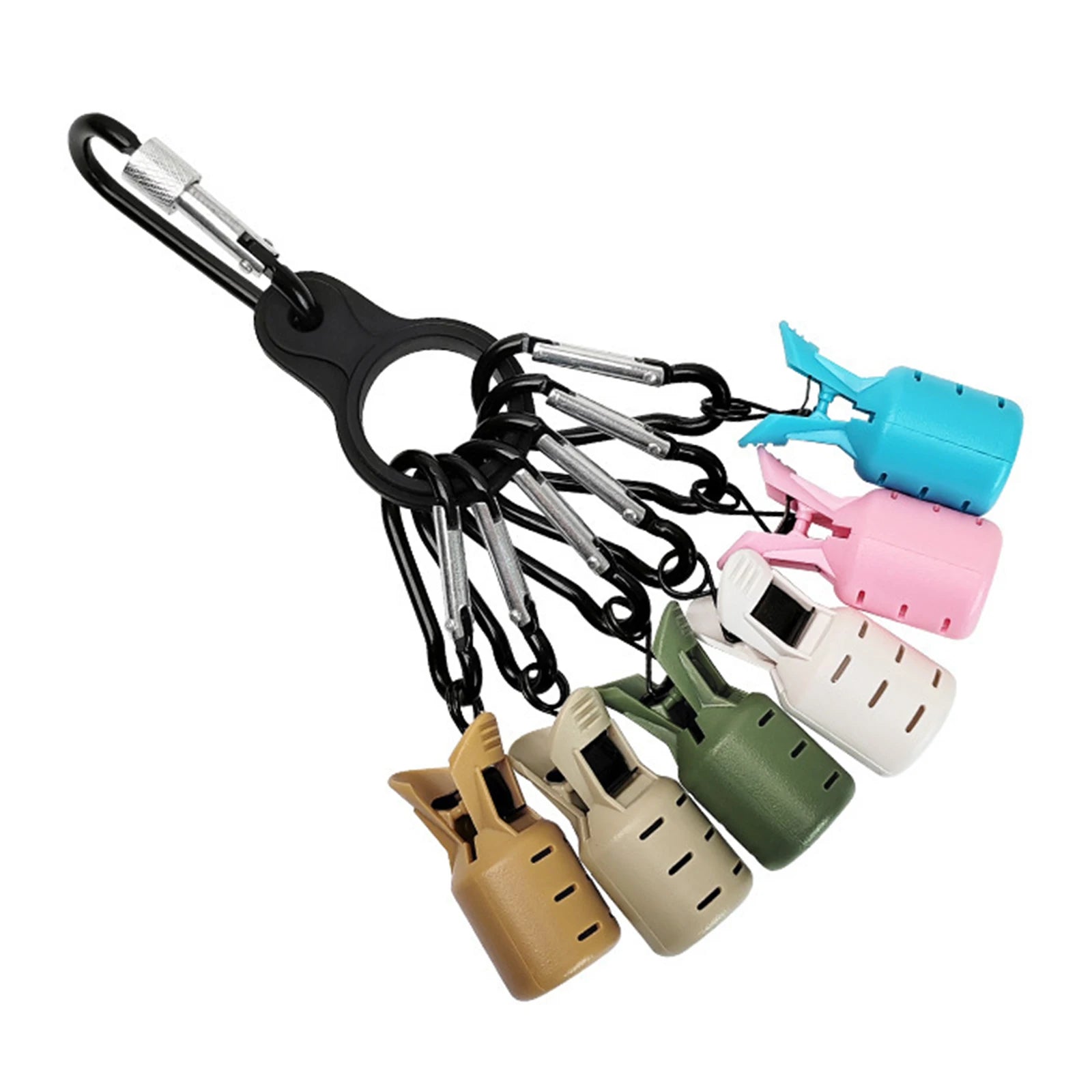 6Pcs Squid Jig Bait Protector Anti-Scratch Webfoot Octopus Hooks Cover Wooden Shrimp Hook Cover Fishing Tackle Accessory Peaceful Pleasures Health and Wellness red