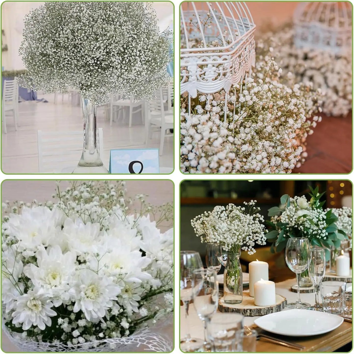 Artificial Gypsophila Baby's Breath Flowers | Wedding & Decor