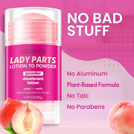 Women's Peach Vanilla Deodorant Lotion Multiple Fruits Perfume Exciting Ambiguous Atmosphere Long Lasting Fragrance Skin Care Peaceful Pleasures Health and Wellness