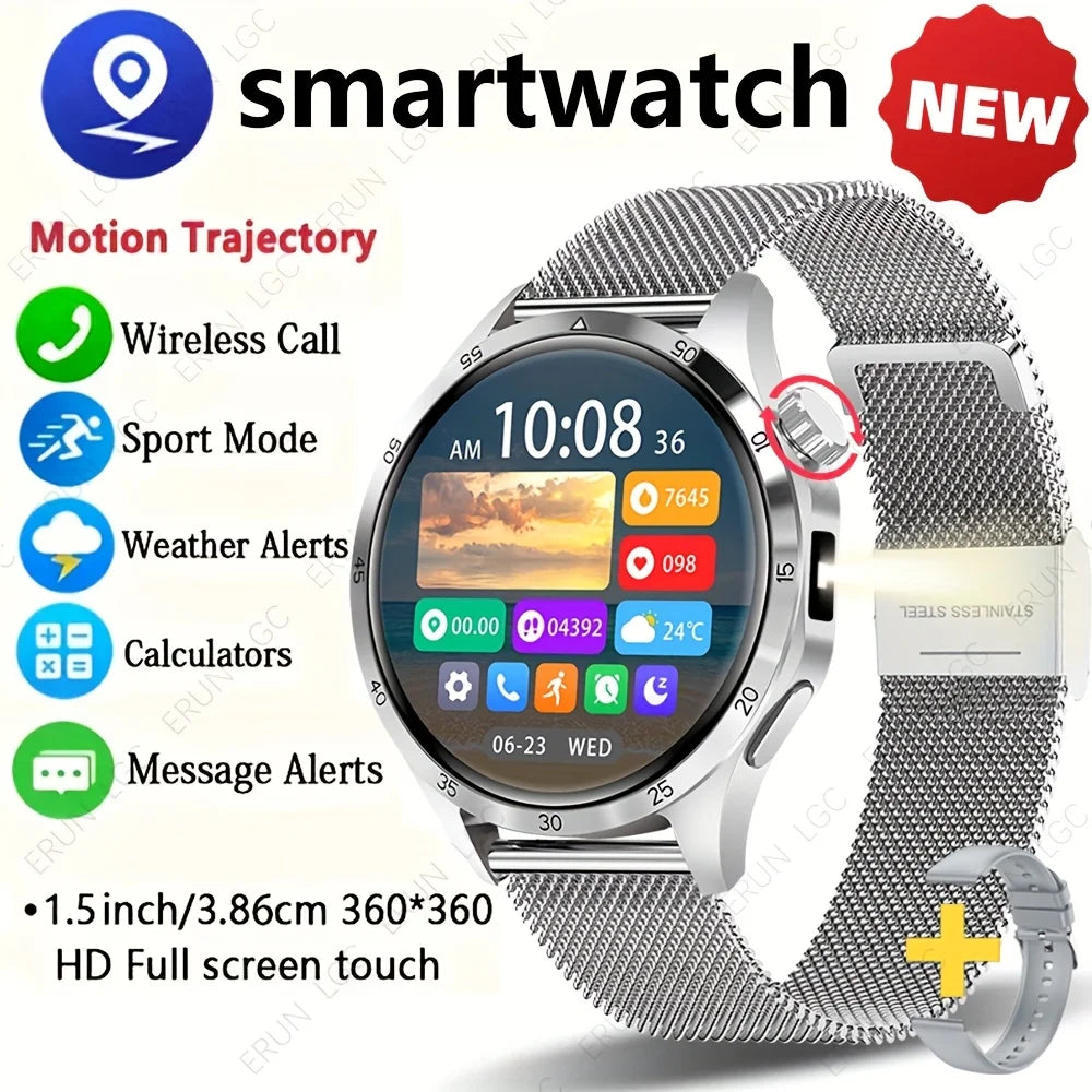 Smartwatch 1.5" Touchscreen, Fitness Tracker & Earphones