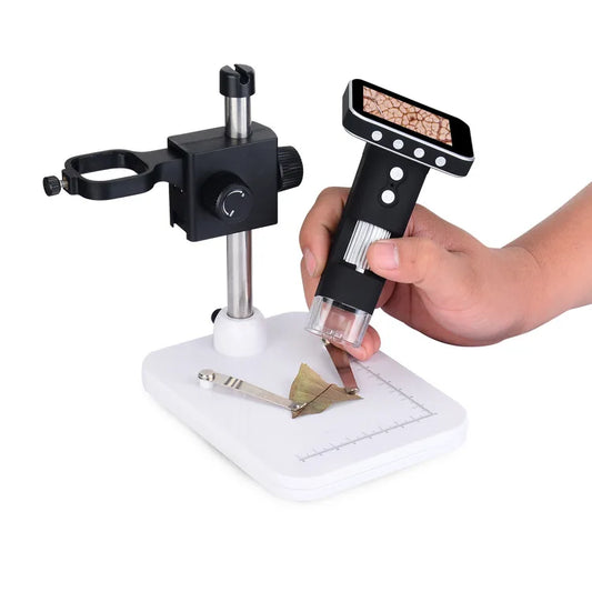 3.5-Inch Screen 200W High-Definition Digital Microscope Handheld Portable Children's Microscope Peaceful Pleasures Health and Wellness without stand
